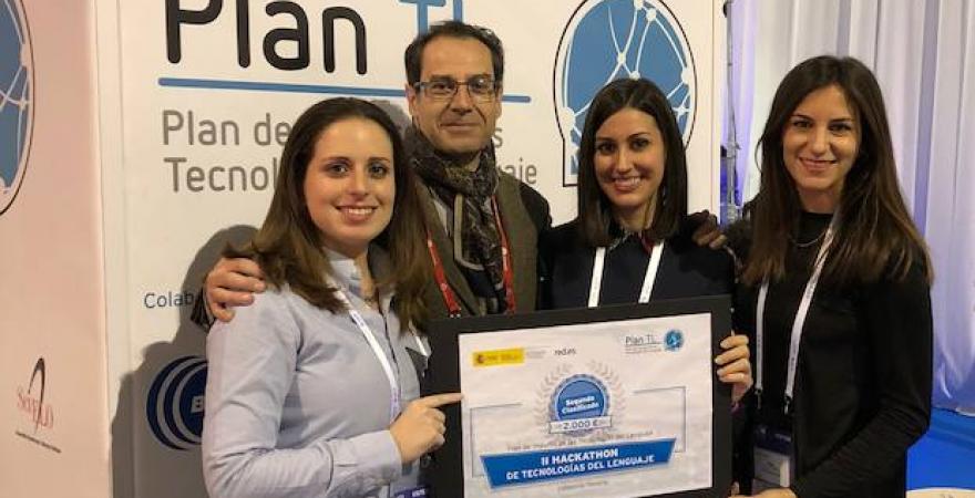 Ganadores del 2º premio del Hackathon